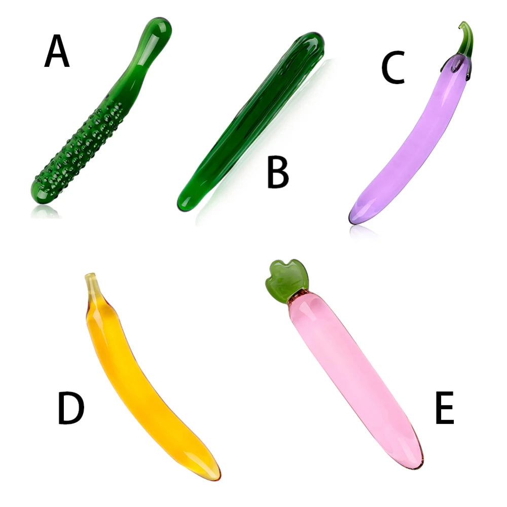 Glass Vegetable Dildos