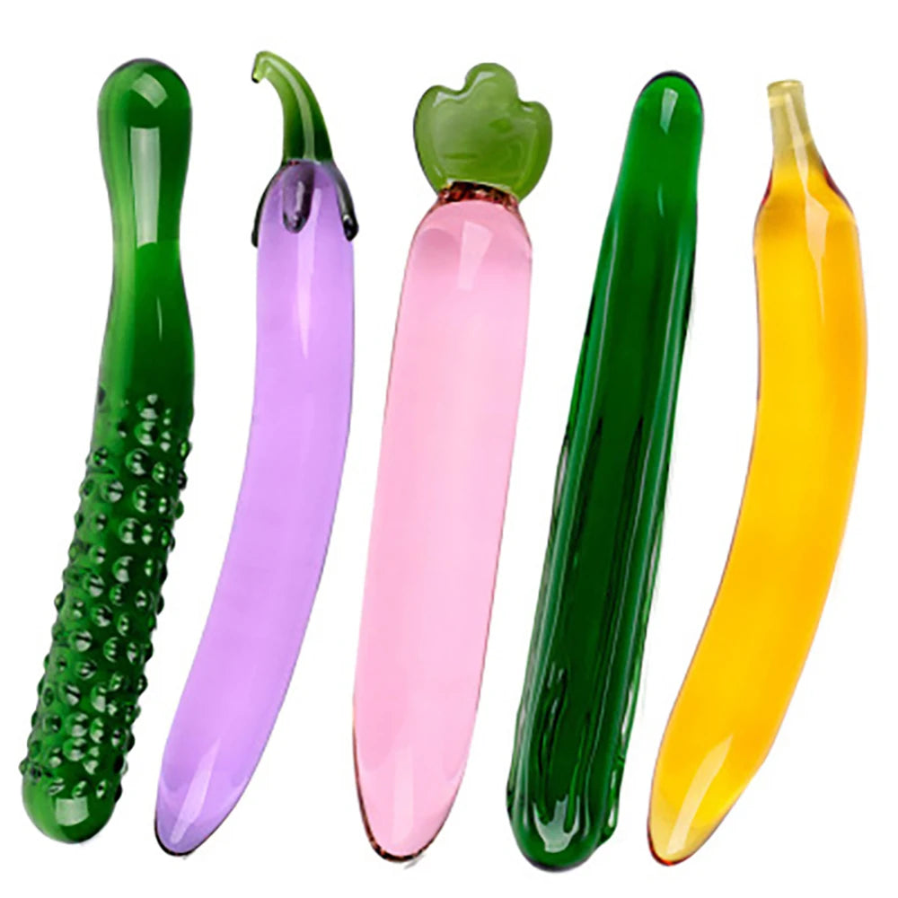 Glass Vegetable Dildos