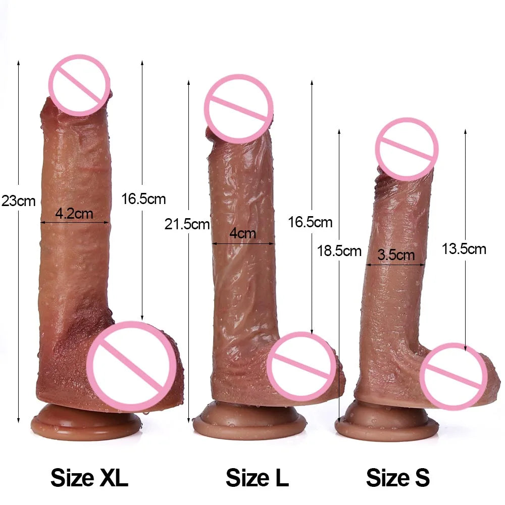 Dildo with Realistic Foreskin